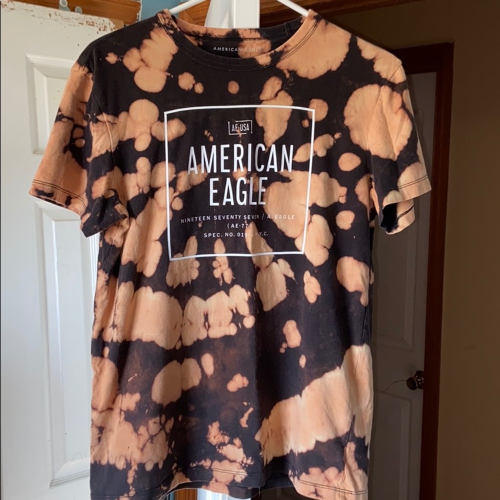Acid-washed American eagle T-shitt